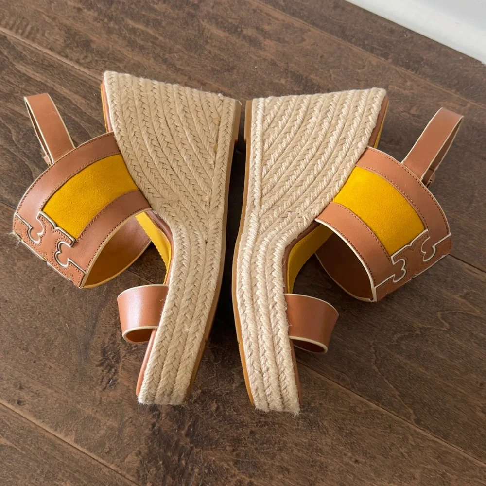 Tory Burch Ines Wedge Espadrille Platform Sandals. 8M. New, no box.